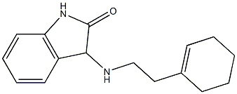 3-{[2-(cyclohex-1-en-1-yl)ethyl]amino}-2,3-dihydro-1H-indol-2-one 化学構造式