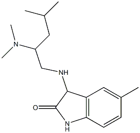 3-{[2-(dimethylamino)-4-methylpentyl]amino}-5-methyl-2,3-dihydro-1H-indol-2-one