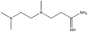 3-{[2-(dimethylamino)ethyl](methyl)amino}propanimidamide,,结构式