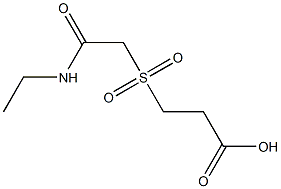 3-{[2-(ethylamino)-2-oxoethyl]sulfonyl}propanoic acid Structure