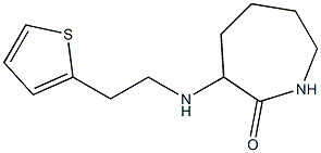 3-{[2-(thiophen-2-yl)ethyl]amino}azepan-2-one Structure