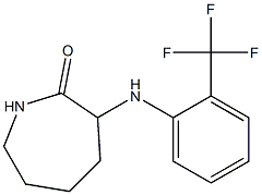 3-{[2-(trifluoromethyl)phenyl]amino}azepan-2-one Structure