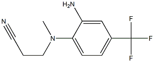 3-{[2-amino-4-(trifluoromethyl)phenyl](methyl)amino}propanenitrile Structure