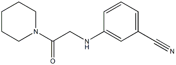 3-{[2-oxo-2-(piperidin-1-yl)ethyl]amino}benzonitrile Structure