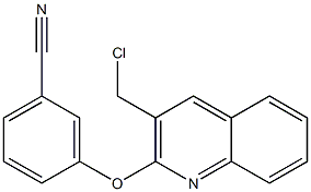 3-{[3-(chloromethyl)quinolin-2-yl]oxy}benzonitrile|