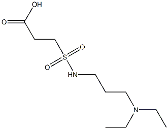 3-{[3-(diethylamino)propyl]sulfamoyl}propanoic acid 化学構造式
