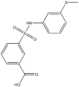 3-{[3-(methylsulfanyl)phenyl]sulfamoyl}benzoic acid|