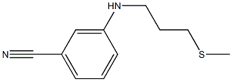  3-{[3-(methylsulfanyl)propyl]amino}benzonitrile
