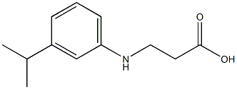 3-{[3-(propan-2-yl)phenyl]amino}propanoic acid 化学構造式