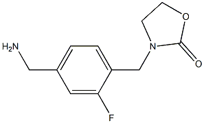 3-{[4-(aminomethyl)-2-fluorophenyl]methyl}-1,3-oxazolidin-2-one Structure