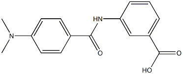 3-{[4-(dimethylamino)benzoyl]amino}benzoic acid Structure