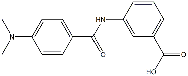 3-{[4-(dimethylamino)benzoyl]amino}benzoic acid 结构式