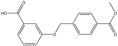3-{[4-(methoxycarbonyl)phenyl]methoxy}benzoic acid Structure