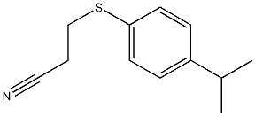  3-{[4-(propan-2-yl)phenyl]sulfanyl}propanenitrile