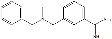 3-{[benzyl(methyl)amino]methyl}benzenecarboximidamide Structure