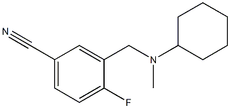 3-{[cyclohexyl(methyl)amino]methyl}-4-fluorobenzonitrile Structure