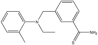 3-{[ethyl(2-methylphenyl)amino]methyl}benzene-1-carbothioamide Structure