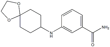 3-{1,4-dioxaspiro[4.5]decan-8-ylamino}benzamide 结构式