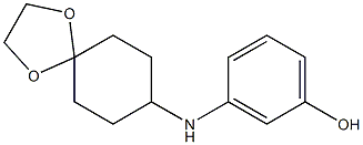 3-{1,4-dioxaspiro[4.5]decan-8-ylamino}phenol Structure