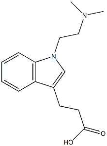 3-{1-[2-(dimethylamino)ethyl]-1H-indol-3-yl}propanoic acid Structure