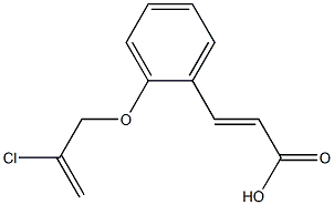 3-{2-[(2-chloroprop-2-en-1-yl)oxy]phenyl}prop-2-enoic acid,,结构式