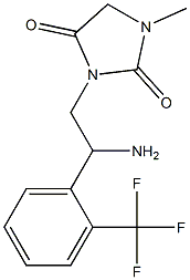 3-{2-amino-2-[2-(trifluoromethyl)phenyl]ethyl}-1-methylimidazolidine-2,4-dione
