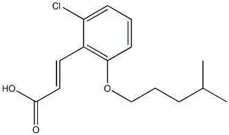 3-{2-chloro-6-[(4-methylpentyl)oxy]phenyl}prop-2-enoic acid Structure