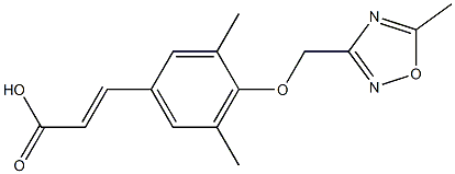 3-{3,5-dimethyl-4-[(5-methyl-1,2,4-oxadiazol-3-yl)methoxy]phenyl}prop-2-enoic acid