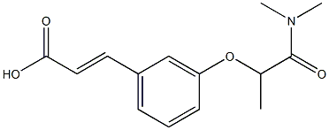 3-{3-[1-(dimethylcarbamoyl)ethoxy]phenyl}prop-2-enoic acid
