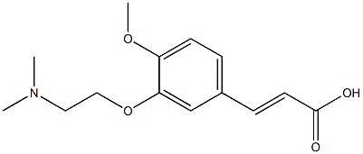 3-{3-[2-(dimethylamino)ethoxy]-4-methoxyphenyl}prop-2-enoic acid