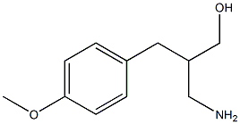 3-amino-2-[(4-methoxyphenyl)methyl]propan-1-ol 化学構造式