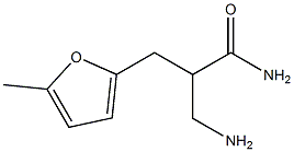 3-amino-2-[(5-methylfuran-2-yl)methyl]propanamide Structure