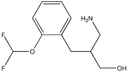 3-amino-2-{[2-(difluoromethoxy)phenyl]methyl}propan-1-ol Structure
