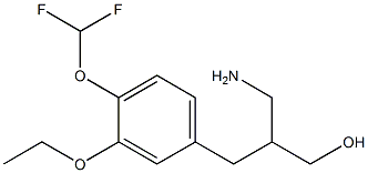 3-amino-2-{[4-(difluoromethoxy)-3-ethoxyphenyl]methyl}propan-1-ol
