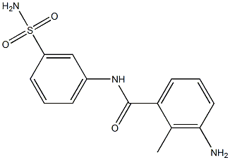 3-amino-2-methyl-N-(3-sulfamoylphenyl)benzamide 结构式