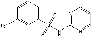 3-amino-2-methyl-N-(pyrimidin-2-yl)benzene-1-sulfonamide 化学構造式