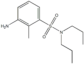 3-amino-2-methyl-N,N-dipropylbenzene-1-sulfonamide 结构式