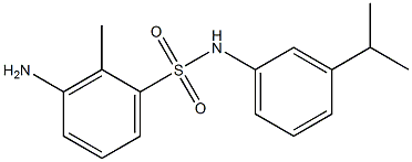 3-amino-2-methyl-N-[3-(propan-2-yl)phenyl]benzene-1-sulfonamide
