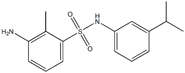 3-amino-2-methyl-N-[3-(propan-2-yl)phenyl]benzene-1-sulfonamide Struktur