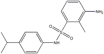 3-amino-2-methyl-N-[4-(propan-2-yl)phenyl]benzene-1-sulfonamide,,结构式