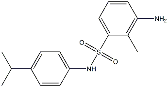 3-amino-2-methyl-N-[4-(propan-2-yl)phenyl]benzene-1-sulfonamide 结构式