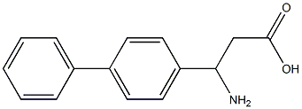 3-amino-3-(1,1'-biphenyl-4-yl)propanoic acid Struktur
