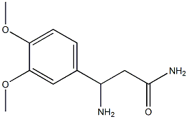 3-amino-3-(3,4-dimethoxyphenyl)propanamide Struktur