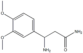 3-amino-3-(3,4-dimethoxyphenyl)propanamide Structure