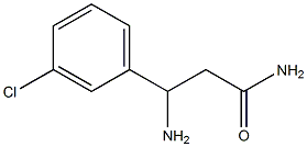 3-amino-3-(3-chlorophenyl)propanamide Structure