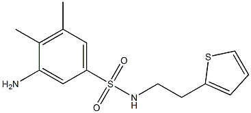 3-amino-4,5-dimethyl-N-[2-(thiophen-2-yl)ethyl]benzene-1-sulfonamide