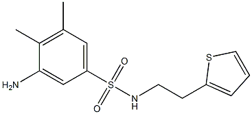 3-amino-4,5-dimethyl-N-[2-(thiophen-2-yl)ethyl]benzene-1-sulfonamide Structure