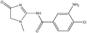 3-amino-4-chloro-N-(1-methyl-4-oxo-4,5-dihydro-1H-imidazol-2-yl)benzamide