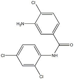 3-amino-4-chloro-N-(2,4-dichlorophenyl)benzamide 化学構造式