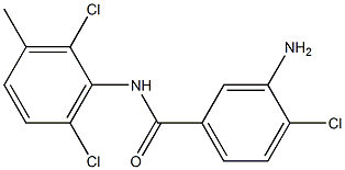 3-amino-4-chloro-N-(2,6-dichloro-3-methylphenyl)benzamide Structure